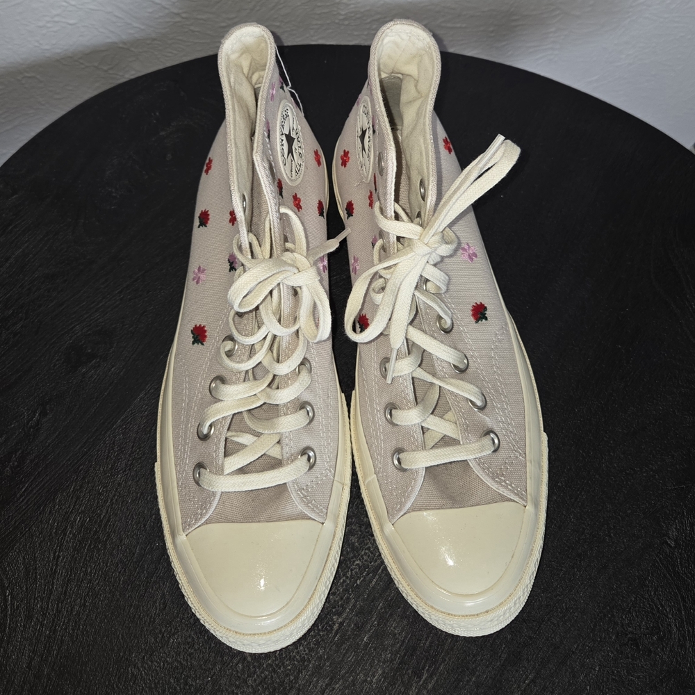Converse Floral Embroidered High-Tops - Picture 3 of 7